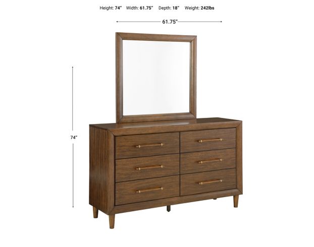 Ashley Lyncott Dresser with Mirror large image number 4