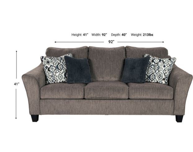 Ashley Nemoli Queen Sleeper Sofa with Memory Foam large image number 3