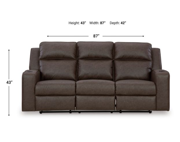 Ashley Lavenhorne Umber Reclining Sofa large image number 10