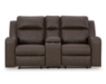 Ashley Lavenhorne Umber Reclining Console Loveseat small image number 1