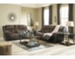 Ashley Earhart Brown Reclining Sofa small image number 2