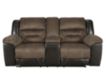 Ashley Earhart Brown Reclining Loveseat small image number 1