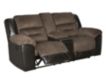 Ashley Earhart Brown Reclining Loveseat small image number 3