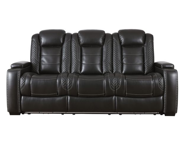 Ashley Party Time Power Recline Sofa with Drop Down Table large image number 1