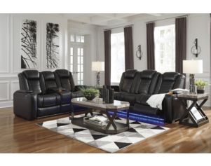 Ashley Party Time Power Recline Sofa with Drop Down Table
