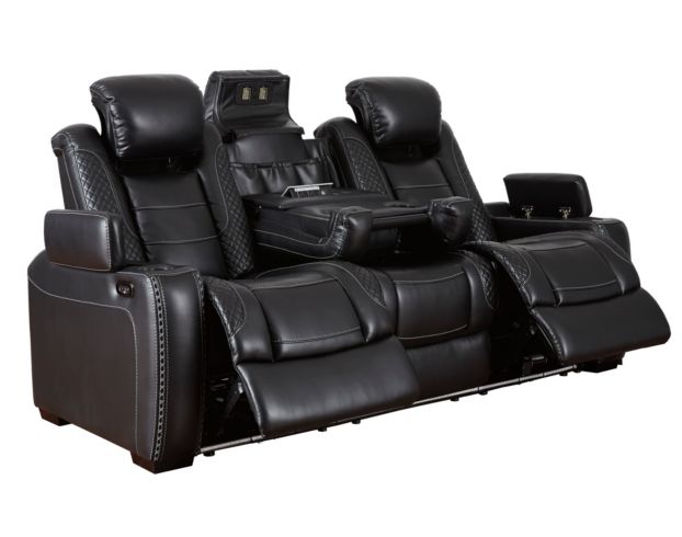 Ashley Party Time Power Recline Sofa with Drop Down Table large image number 3