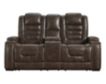 Ashley Game Zone Power Headrest Loveseat with Console small image number 1