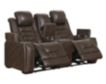 Ashley Game Zone Power Headrest Loveseat with Console small image number 3