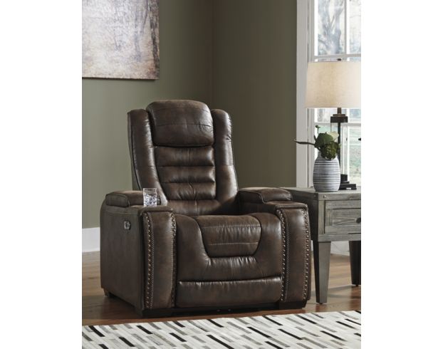 Ashley Game Zone Power Headrest Recliner large image number 2