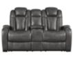 Ashley Turbulance Power Headrest Loveseat with Console small image number 1