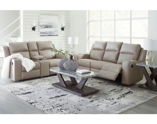 Ashley Lavenhorne Pebble Reclining Console Loveseat large image number 2