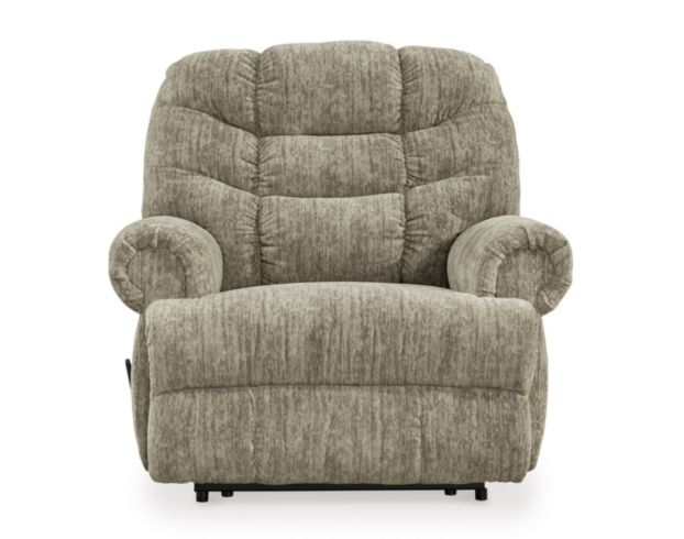 Ashley Movie Man Taupe Recliner large image number 1