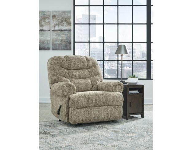 Ashley Movie Man Taupe Recliner large image number 7