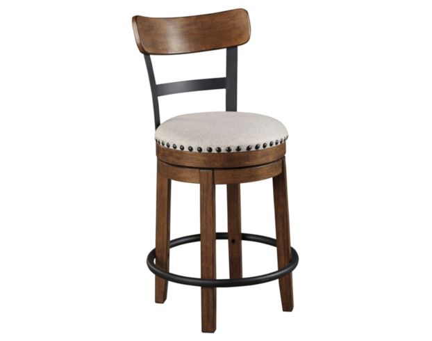 Ashley Valebeck Brown Swivel Counter Stool large image number 1