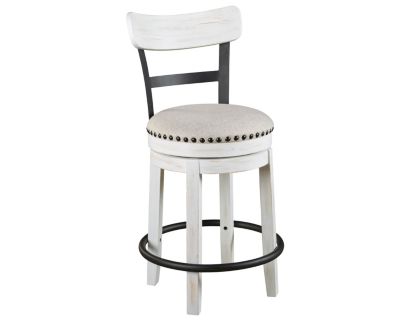 Ashley Valebeck White Swivel Counter Stool