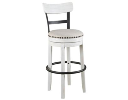 Ashley Valebeck White Swivel Barstool