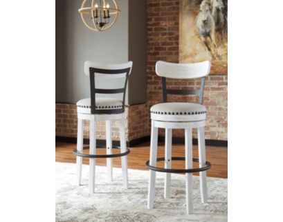 Ashley Valebeck White Swivel Barstool