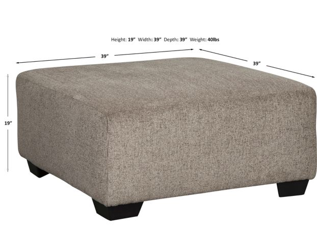 Ashley Ballinasloe Platinum Oversized Ottoman large image number 5