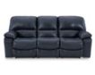 Ashley Leesworth Blue Leather Power Reclining Sofa small image number 1