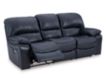 Ashley Leesworth Blue Leather Power Reclining Sofa small image number 4