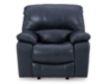 Ashley Leesworth Blue Leather Power Recliner small image number 1