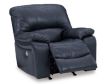 Ashley Leesworth Blue Leather Power Recliner small image number 4