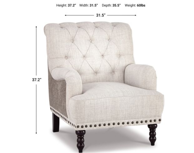 Ashley Tartonelle Ivory/Taupe Accent Chair large image number 3