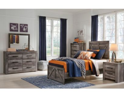 Ashley Wynnlow Twin Bed