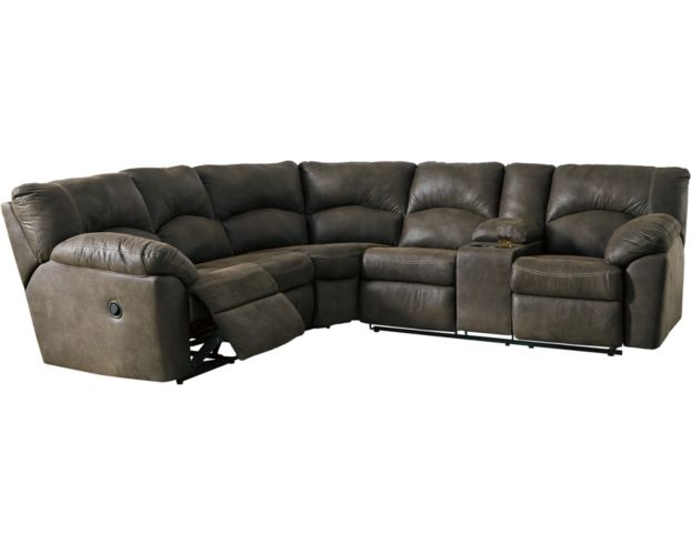 Ashley Tambo Brown 2-Piece Reclining Sectional large image number 1