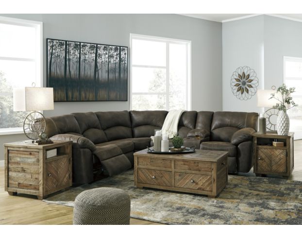 Ashley Tambo Brown 2-Piece Reclining Sectional large image number 2