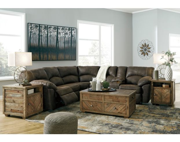 Ashley Tambo Brown 2-Piece Reclining Sectional large image number 2