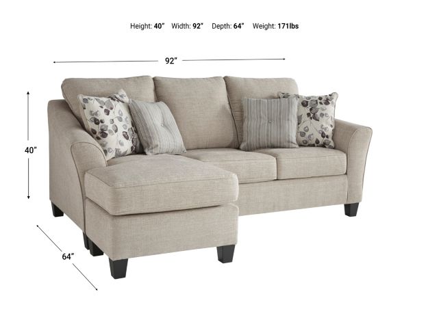 Ashley Abney Sofa Chaise large image number 4