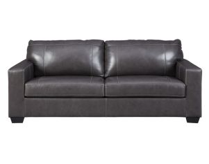 Ashley Morelos Gray Leather Sofa
