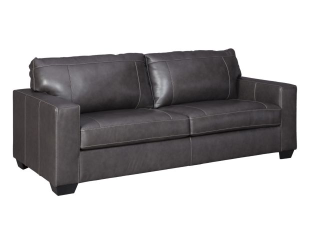 Ashley Morelos Gray Leather Sofa large image number 2