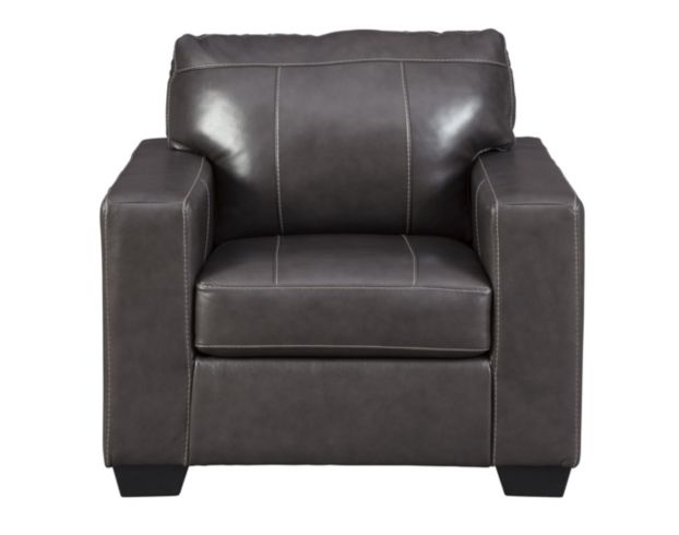 Ashley Morelos Gray Leather Chair large image number 1