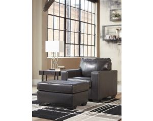Ashley Morelos Gray Leather Chair