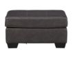 Ashley Morelos Gray Leather Ottoman small image number 1
