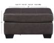 Ashley Morelos Gray Leather Ottoman small image number 3