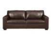 Ashley Morelos Chocolate Leather Sofa small image number 1