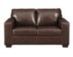 Ashley Morelos Chocolate Leather Loveseat small image number 1