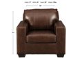 Ashley Morelos Chocolate Leather Chair small image number 3