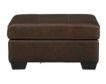 Ashley Morelos Chocolate Leather Ottoman small image number 1