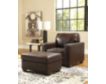 Ashley Morelos Chocolate Leather Ottoman small image number 2