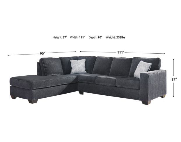Ashley Altari Slate 2-Piece Sectional with Left Chaise large image number 2