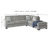 Ashley Altari Alloy 2-Piece Sectional with Right Chaise small image number 3