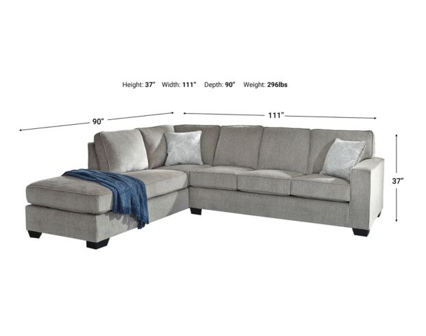 Altari 2 piece laf sectional outlet sleeper