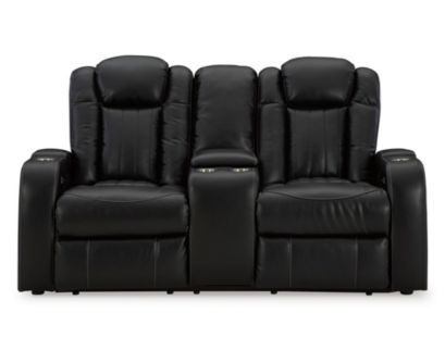 Ashley Caveman Den Power Reclining Loveseat with Console