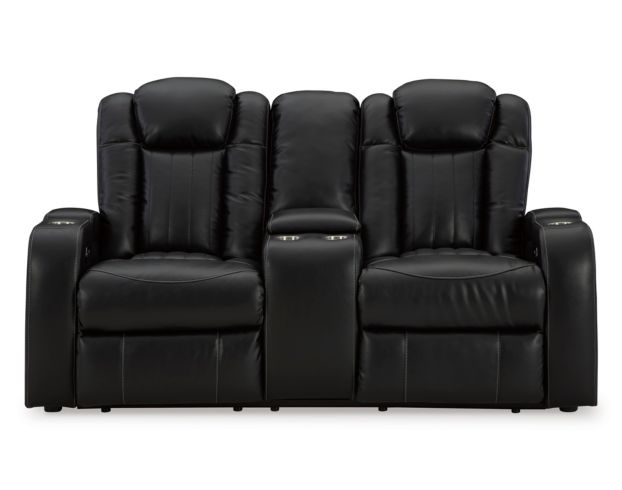 Ashley Caveman Den Power Reclining Loveseat with Console large image number 1