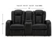 Ashley Caveman Den Power Reclining Loveseat with Console small image number 9