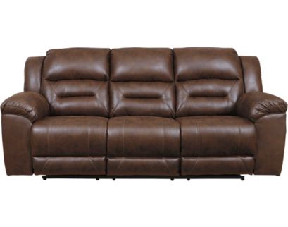 Ashley Stoneland Brown Reclining Sofa